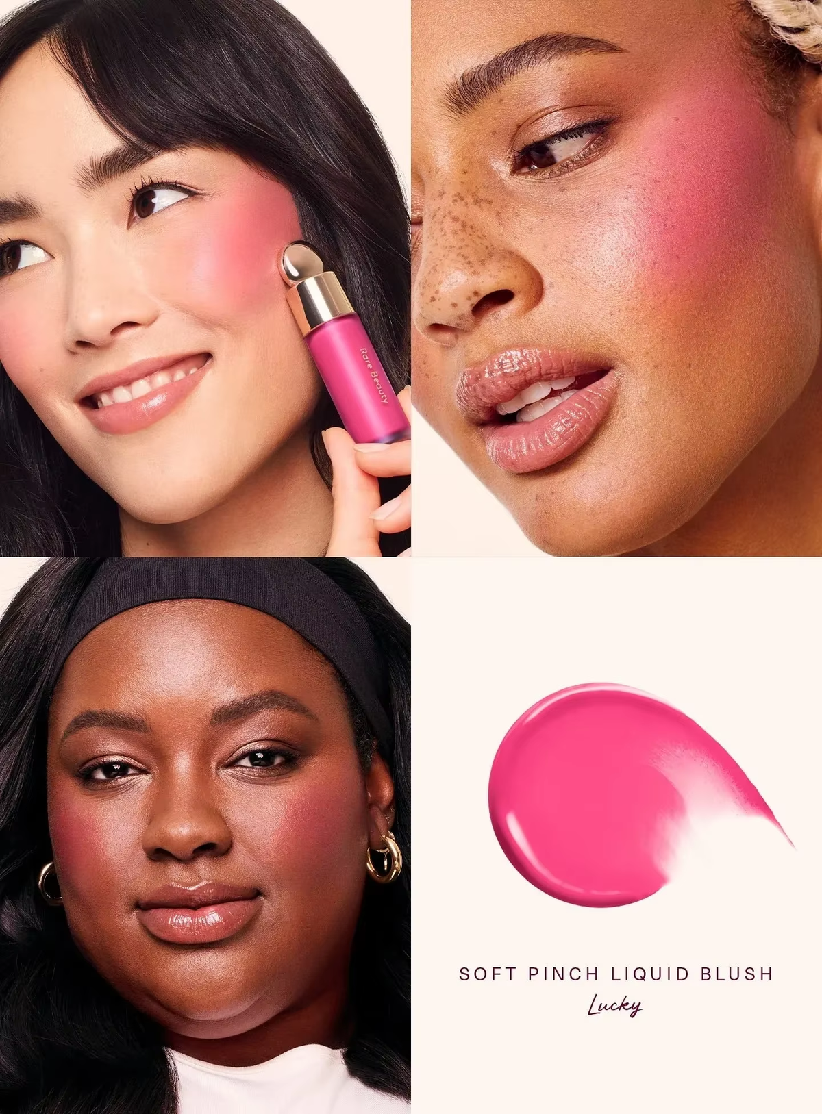 Soft Pinch Liquid Blush Silky and Glide on Smooth Long Lasting Plump Pinch-Perfect Flush Seamless Matte Dewy Makeup