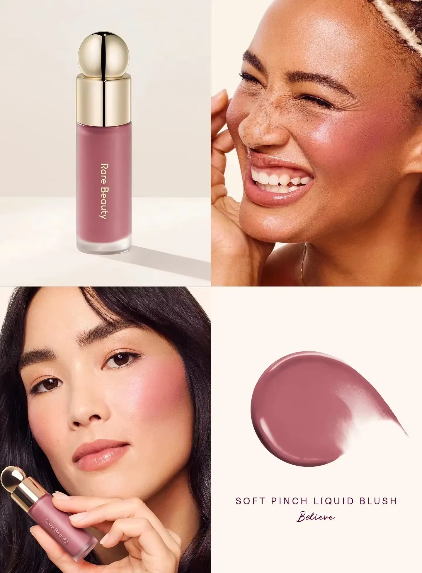 Soft Pinch Liquid Blush Silky and Glide on Smooth Long Lasting Plump Pinch-Perfect Flush Seamless Matte Dewy Makeup