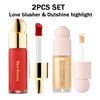 2Pcs Set Love blusher & Outshine highlight