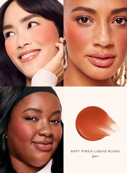 Soft Pinch Liquid Blush Silky and Glide on Smooth Long Lasting Plump Pinch-Perfect Flush Seamless Matte Dewy Makeup